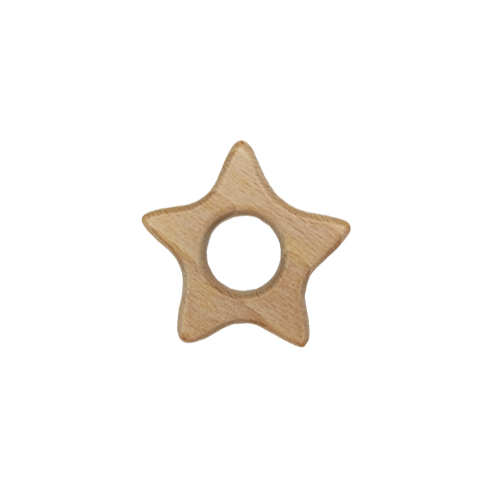Mordedor de madera en forma de estrella